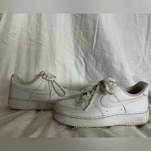 Nikes Air Force 1 White Womens 8.5